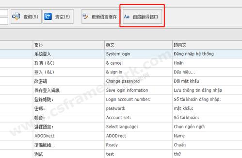 c/s快速开发框架多语言功能集成翻译接口(支持中文简体,繁体,英文
